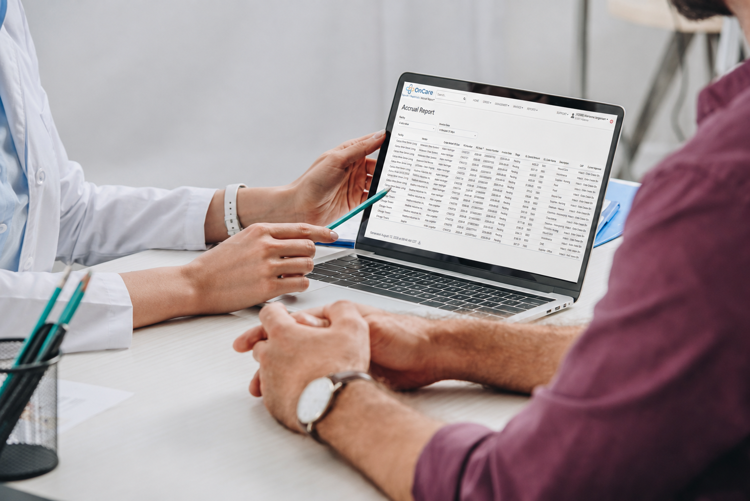 OnCare accrual report